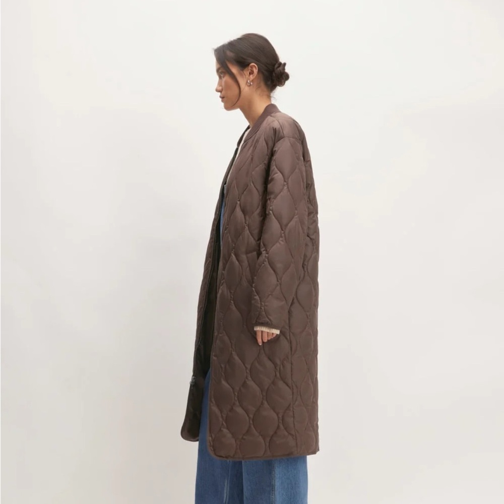 Everlane Renew long liner puffer coat large